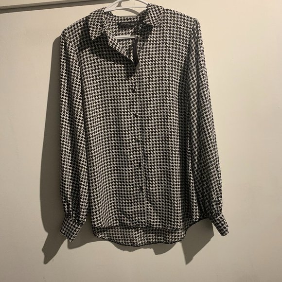 Dorothy Perkins Button Up in Houndstooth - Picture 5 of 7